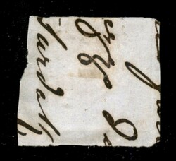 Doppio cerchio PORTE/R 5 APR.62 su frammentino con c.20 celeste ...