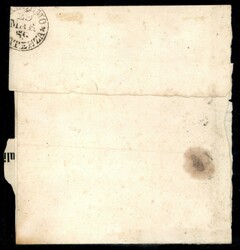 Grande frammento di lettera diretta a Comiso affrancato con blocco di ...