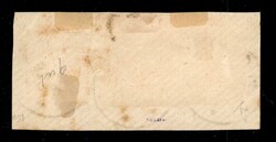 Coppia verticale c.2 rosso mattone non dentellata con margine di ...