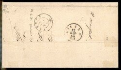 Coppia del 1 cent DLR (L14) su piego da Torino a Milano del 12.12.63 ...