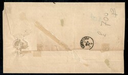 Due strisce di quattro + due esemplari singoli del 2 cent (T15) su ...