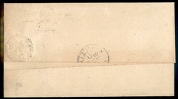 10 cent Bigola (27) angolo di foglio su involucro di lettera da ...