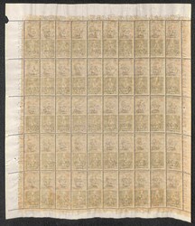 1924 - Bellissimo foglio di 50 esemplari del 50 cent De Montel (12) - ...