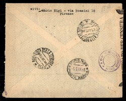 Busta espresso per città regolarmente viaggiata affrancata con dieci ...