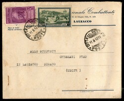 Busta non filatelica spedita il 11.8.48 (impostata il 10.8) ...