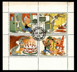 1972 - I quattro foglietti di Posta Aerea della serie Walt Disney ...