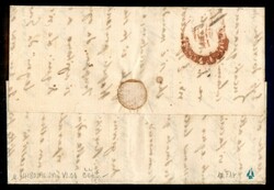 Lettera del 14.8.60 affrancata con falso dell'epoca da 2 grana (F1a) ...