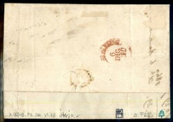 Falso per Posta - 2 grana viola lilla II tipo (F2b) su lettera da ...