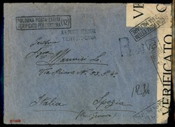 Busta raccomandata con affrancatura multipla dei primi tre valori ...