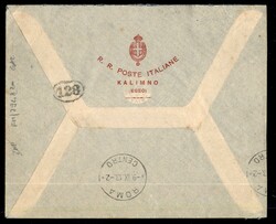 Kalymno (Egeo)/Poste Italiane 1.9.13 - striscia di tre del 5 cent ...