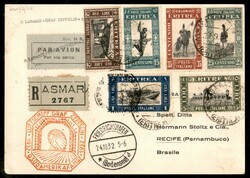 9° Sud Amerika Fahrt Corriere dall'Eritrea (Longhi 164) - cartolina ...