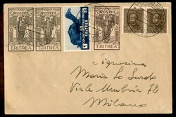 Istituto Coloniale 5 + 5 cent + coppia 10 + 5 cent (107/108) + ...