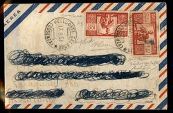 Falso di Buenos Aires - IV tiratura - Aerogramma affrancato con due ...