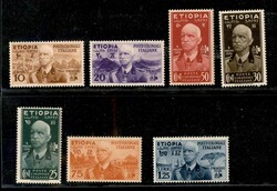 1936 - Vittorio Emanuele (1/7) - serie completa - gomma integra