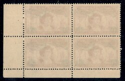 1928 - Quartina del 10 centimos soprastampato Lindbergh (Scott 147) - ...