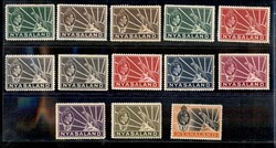Nyassaland - 1938 - Giorgio VI e Leopardo (52/69) - serie completa - ...