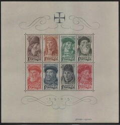 Portogallo - 1945 -n. 2 Foglietti " Navigatori portoghesi ", su carta ...