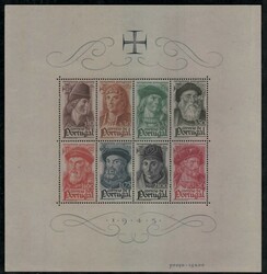 Portogallo - 1945 -n. 2 Foglietti " Navigatori portoghesi ", su carta ...