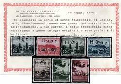 Occupazioni CROATE - Lesina - 1944 - Lesina " BENEFICENZA " Croce ...