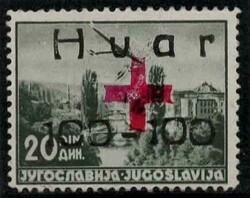 Occupazioni CROATE - Lesina - 1944 - Lesina Croce Rossa Posta aerea. ...