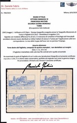 Franchigia Militare - 1943 Tunisi occupazione Italo Tedesca ...
