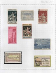 Collezione di ERINNOFILI " ESPOSIZIONE UNIVERSALE " formato da circa ...