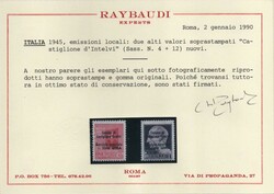 EMISSIONI LOCALI - CASTIGLIONE D'INTELVI. Francobolli del 1942 ...