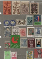 Collezione di ERINNOFILI e/o ETICHETTE mondiali formato da oltre 400 ...