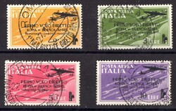 Primo volo diretto Roma Buenos Aires la serie di 4 valori con annulli ...