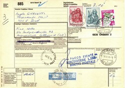 Storia Postale - bollettini pacchi SVIZZERA - Lotto formato da n. 23 ...