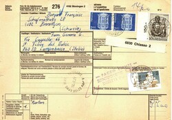 Storia Postale - bollettini pacchi SVIZZERA - Lotto formato da n. 23 ...