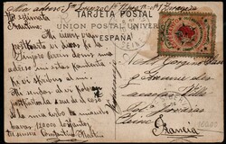 CARTOLINA - Spagna - 1911 - Cartolina "Esperanto" con pregevole ...