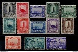 Somalia (AFIS) - 1950 "Soggetti africani" - Sassone n. 1/11 + ...