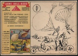 CARTOLINE - Militari - N. 4 Cartoline della serie "Le armi dell'Asse" ...