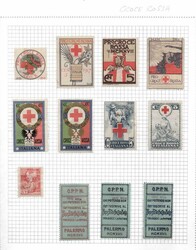 Collezione di ERINNOFILI " CROCE ROSSA " mondiali formato da oltre ...