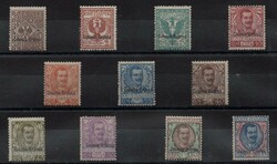 Eritrea - 1903 - Floreale soprastampata ( Catalogo Sassone n.19/29) ...