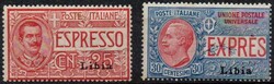 Libia - 1915 - Espressi d'Italia (Catalogo Sassone n.Ex 1/2) ...