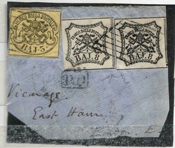 Stato Pontificio - 1852 frammento di lettera per Londra da 19 ...