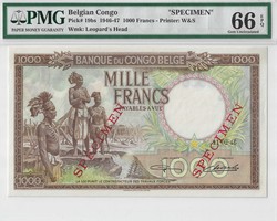 110.550.55: Banknoten - Afrika - Belgisch Kongo