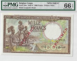 110.550.55: Banknoten - Afrika - Belgisch Kongo