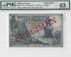 110.550.55: Banknoten - Afrika - Belgisch Kongo