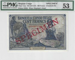 110.550.55: Banknoten - Afrika - Belgisch Kongo