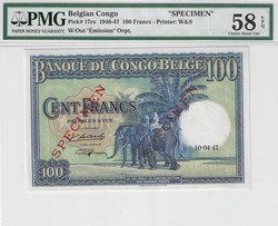 110.550.55: Banknoten - Afrika - Belgisch Kongo