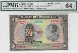 110.550.55: Banknoten - Afrika - Belgisch Kongo