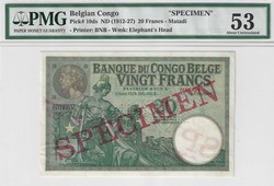 110.550.55: Banknoten - Afrika - Belgisch Kongo