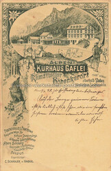 Vaduz Kurhaus Gaflei - um 1900 Zustand I-II, kleine Druckstellen ...