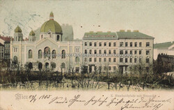 Wien X Humboldplatz mit Synagoge - 1905 Zustand I-II, kl Eckknick ...