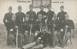 Fotokarte - Marburg Militär Waffenübung - 1909 Zustand I-II, nicht ...