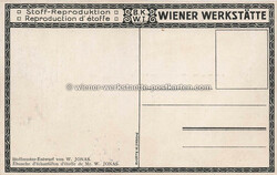 Litho WW Stoffmuster Jonas - 1915 Zustand I, nicht gelaufen