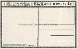 Litho WW Stoffmuster Fochler - 1915 Zustand I, nicht gelaufen